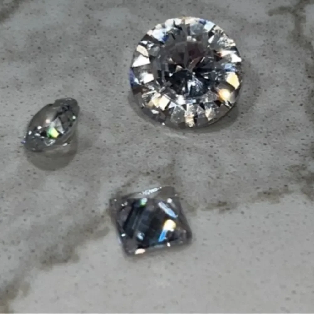 Clear Round Crystal Gemstone Accent - Women Jewelry